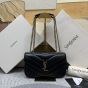YSL LOULOU small in MATELASSÉ lambskin