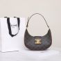 Celine MEDIUM AVA TRIOMPHE BAG IN TRIOMPHE CANVAS AND CALFSKIN