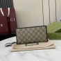 Gucci GG Emblem zip around wallet