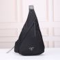 Prada Re-Nylon and leather backpack