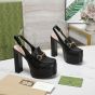 Gucci Women's Horsebit platform loafer slingback