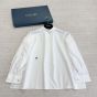 Dior Shirt with Black Bee Embroidery