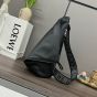 LOEWE Anton sling in supple smooth calf and jacquard