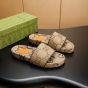 Gucci Men's maxi GG canvas slide sandal