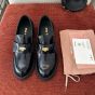 MIU MIU Brushed leather loafers