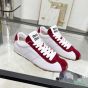 MIU MIU Plume nappa leather and suede sneakers