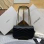YSL LOULOU small in MATELASSÉ lambskin