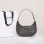 Celine MEDIUM AVA TRIOMPHE BAG IN TRIOMPHE CANVAS AND CALFSKIN