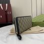 Gucci GG Emblem zip around wallet
