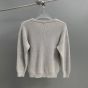 oversized celine sweater in ribbed wool