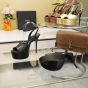 YSL Jodie platform sandals in velvet