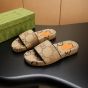 Gucci Men's maxi GG canvas slide sandal