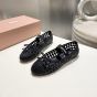 MIU MIU Woven nappa leather ballerinas