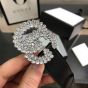 Gucci GG Marmont wide belt with crystals