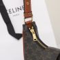 Celine MEDIUM AVA TRIOMPHE BAG IN TRIOMPHE CANVAS AND CALFSKIN