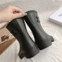 MID CELINE RAIN BOOTS in Natural Rubber
