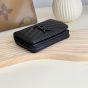 YSL CASSANDRE MATELASSÉ compact zip around wallet in grain de poudre leather
