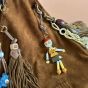 MIU MIU Suede bag with trick