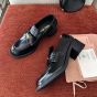 MIU MIU Brushed leather loafers