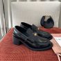 MIU MIU Brushed leather loafers