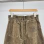 MIU MIU Washed flocked chambray pants