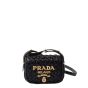 Prada Crochet and leather shoulder bag