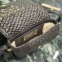 Prada Crochet and leather shoulder bag