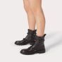 Valentino ROMAN STUD CALFSKIN COMBAT BOOT WITH TONAL STUDS