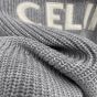 oversized celine sweater in ribbed wool
