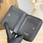 YSL CASSANDRE MATELASSÉ compact zip around wallet in grain de poudre leather