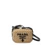 Prada Crochet and leather shoulder bag