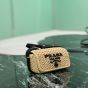 Prada Crochet and leather shoulder bag