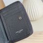YSL CASSANDRE MATELASSÉ compact zip around wallet in grain de poudre leather