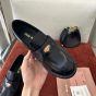 MIU MIU Brushed leather loafers