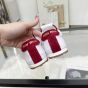 MIU MIU Plume nappa leather and suede sneakers