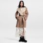 LV Reversible Signature Hooded Wrap Coat