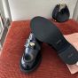 MIU MIU Brushed leather loafers