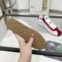 MIU MIU Plume nappa leather and suede sneakers