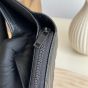 YSL CASSANDRE MATELASSÉ compact zip around wallet in grain de poudre leather