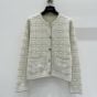 Gucci Wool and lamé check jacquard cardigan