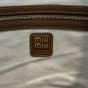 MIU MIU IVY canvas and leather tote bag