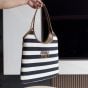 MIU MIU IVY canvas and leather tote bag
