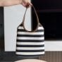 MIU MIU IVY canvas and leather tote bag