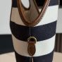 MIU MIU IVY canvas and leather tote bag