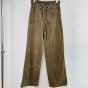 MIU MIU Washed flocked chambray pants