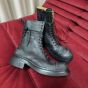 MIU MIU Leather laced booties