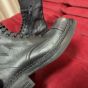 MIU MIU Leather laced booties