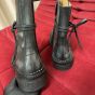 MIU MIU Leather laced booties