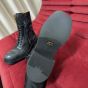 MIU MIU Leather laced booties