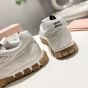 MIU MIU Tyre technical fabric and suede sneakers